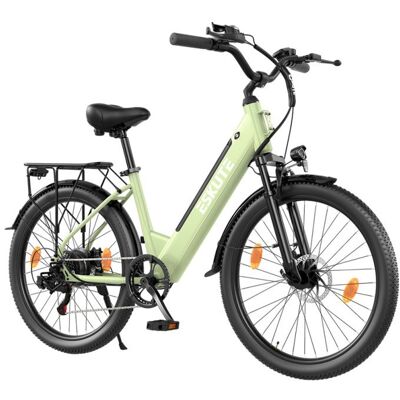 Vélo Électrique ESKUTE C100 Plus - Moteur 250 W - Batterie 36 V 13 Ah - Pneus 26 Pouces - Vitesse Maximale 25 km/h - Autonomie Vert - Publicité Vélo Électrique ESKUTE C100 Plus - Moteur 250 W - Batterie 36 V 13 Ah - Pneus 26 Pouces - Vitesse Maximale 25 km/h - Autonomie Vert - Publicité