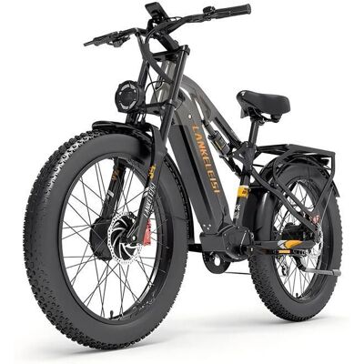 Vélo Électrique VTT LANKELEISI MG800 MAX - Double Moteur 2000W Puissant - Batterie SAMSUNG 48V20Ah - Freins Hydrauliques - Publicité Vélo Électrique VTT LANKELEISI MG800 MAX - Double Moteur 2000W Puissant - Batterie SAMSUNG 48V20Ah - Freins Hydrauliques - Publicité