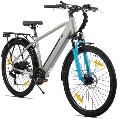 Vélo électrique Hiland - 26 pouces - Moteur 250 W batterie 36 V 104 Ah modèle unisexe 7 vitesses équipé de freins à disquegris Gris - Publicité Vélo électrique Hiland - 26 pouces - Moteur 250 W batterie 36 V 104 Ah modèle unisexe 7 vitesses équipé de freins à disquegris Gris - Publicité