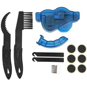 Fdit Kit de nettoyage de chaîne de vélo Kit de nettoyage de brosse de récureuse de chaîne de vélo Kit de réparation de pneu de Bleu - Publicité Fdit Kit de nettoyage de chaîne de vélo Kit de nettoyage de brosse de récureuse de chaîne de vélo Kit de réparation de pneu de Bleu - Publicité