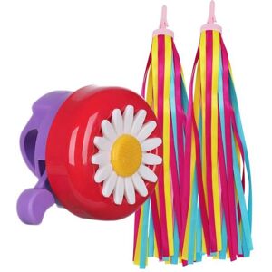 AVEKI Sonnette et klaxon de vélo pour enfants avec 1 paire de pompons accessoires de vélo pour garçons et fillesj - Publicité AVEKI Sonnette et klaxon de vélo pour enfants avec 1 paire de pompons accessoires de vélo pour garçons et fillesj - Publicité