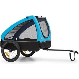 Remorque de vélo pour chien Klarfit Husky - 250L - 600D - Bleue Bleu - Publicité Remorque de vélo pour chien Klarfit Husky - 250L - 600D - Bleue Bleu - Publicité