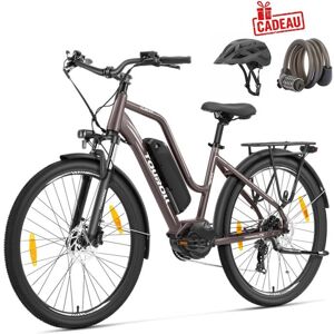 Vélo Électrique Touroll MA2 - Moteur à Entraînement Central 250W -Batterie 13Ah - Pneu 27.5 - Max Range 100km - Shimano 7 Vitesses Marron - Publicité Vélo Électrique Touroll MA2 - Moteur à Entraînement Central 250W -Batterie 13Ah - Pneu 27.5 - Max Range 100km - Shimano 7 Vitesses Marron - Publicité