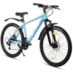 HILAND VTT adulte 26 pouces unisexe 21 vitesses cadre en aluminium fourche à suspension freins à disque - Bleu Bleu - Publicité HILAND VTT adulte 26 pouces unisexe 21 vitesses cadre en aluminium fourche à suspension freins à disque - Bleu Bleu - Publicité