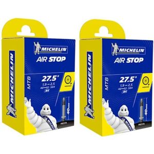2X Chambre A AIR Michelin Velo 275 x 190-250 (48/62-584) B4 Valve Presta 40MM VTT MTB AIRSTOP Butyl - Publicité 2X Chambre A AIR Michelin Velo 275 x 190-250 (48/62-584) B4 Valve Presta 40MM VTT MTB AIRSTOP Butyl - Publicité