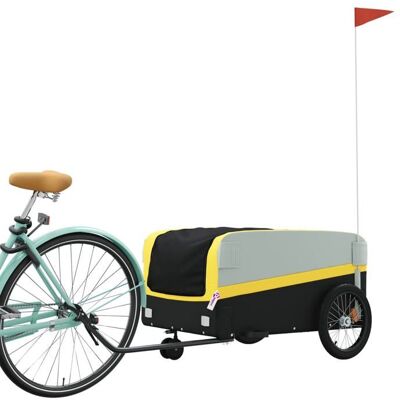 VIDAXL Remorque de bicyclette VENTE-FLASH - Remorque de vélo - noir et jaune 45 kg fer @39866758 Jaune - Publicité VIDAXL Remorque de bicyclette VENTE-FLASH - Remorque de vélo - noir et jaune 45 kg fer @39866758 Jaune - Publicité