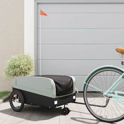 Remorque de vélo noir - vidaXL - tissu oxford - fer - 45 kg - 138 x 69 x 58 cm 8934009 Noir - Publicité Remorque de vélo noir - vidaXL - tissu oxford - fer - 45 kg - 138 x 69 x 58 cm 8934009 Noir - Publicité