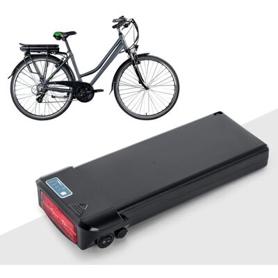 YOSE POWER Batterie Vélo électrique 36V 116Ah (429Wh) Porte-bagages EV021 - pour Zündapp Green 7.7 Z802 - avec Feu arrière intégré - Publicité YOSE POWER Batterie Vélo électrique 36V 116Ah (429Wh) Porte-bagages EV021 - pour Zündapp Green 7.7 Z802 - avec Feu arrière intégré - Publicité