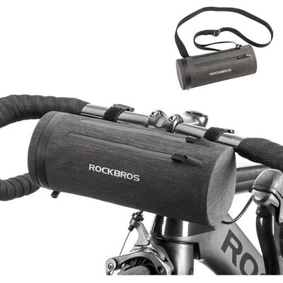 Sac-Sacoche Vélo Guidon avant ROCKBROS - Étanche 2L Noir Noir - Publicité Sac-Sacoche Vélo Guidon avant ROCKBROS - Étanche 2L Noir Noir - Publicité