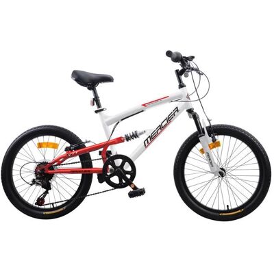 VTT 20 MERCIER tout suspendu - 6 vitesses - cadre mixte - blanc Blanc - Publicité VTT 20 MERCIER tout suspendu - 6 vitesses - cadre mixte - blanc Blanc - Publicité