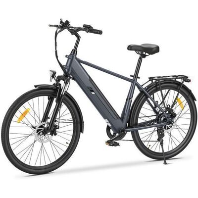 Vélo Électrique Touroll J2 - Autonomie 100 km- Moteur 250W - Batterie Amovible 561Wh - Shimano 7 Vitesses - Fourche Suspendue Gris - Publicité Vélo Électrique Touroll J2 - Autonomie 100 km- Moteur 250W - Batterie Amovible 561Wh - Shimano 7 Vitesses - Fourche Suspendue Gris - Publicité