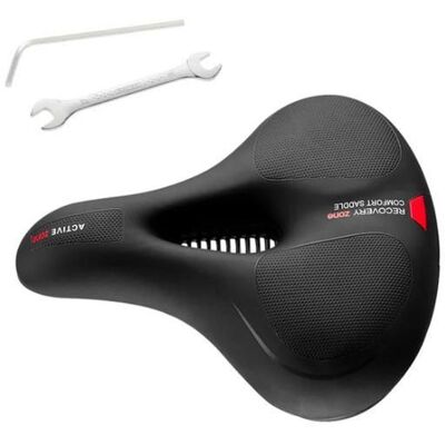 Selle de vélo - ROCKBROS - Ultra Confortable - Gel Ergonomique - Amortisseur Double Ressort - Noir Noir - Publicité Selle de vélo - ROCKBROS - Ultra Confortable - Gel Ergonomique - Amortisseur Double Ressort - Noir Noir - Publicité