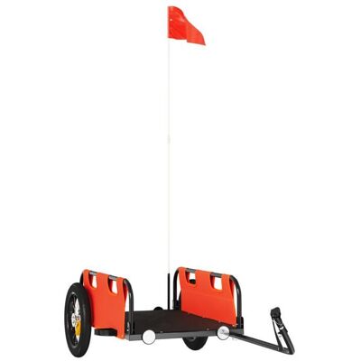 VIDAXL Meilleures Remorque de vélo-Remorque de marchandises-orange tissu oxford et fer SSDC2826597 Orange - Publicité VIDAXL Meilleures Remorque de vélo-Remorque de marchandises-orange tissu oxford et fer SSDC2826597 Orange - Publicité