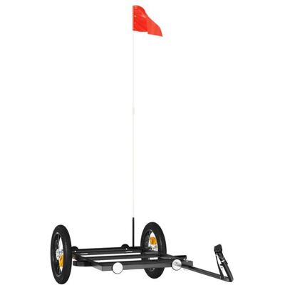 VIDAXL Meilleures Remorque de vélo-Remorque de marchandises-noir 122x53x28 cm fer SSDC6822683 Noir - Publicité VIDAXL Meilleures Remorque de vélo-Remorque de marchandises-noir 122x53x28 cm fer SSDC6822683 Noir - Publicité