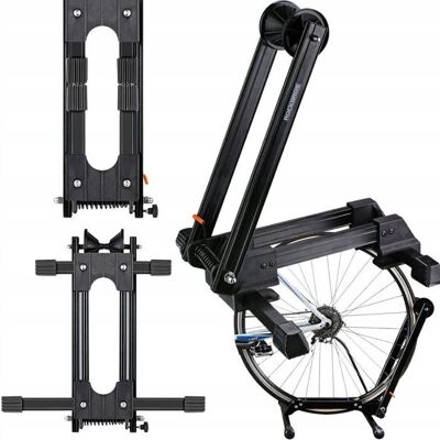 Rockbros Support de vélo pliable pour roue avant ou arrière de 24 à 27 5 pouces et 700C - noir - Publicité Rockbros Support de vélo pliable pour roue avant ou arrière de 24 à 27 5 pouces et 700C - noir - Publicité
