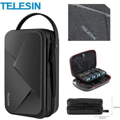 TELESIN Sac de Rangement pour GoPro Hero 13/12/11/10/9/8/7 Étui pour AKASO/DJI Osmo Action EVA Caméra daction Case Housses Noir - Publicité TELESIN Sac de Rangement pour GoPro Hero 13/12/11/10/9/8/7 Étui pour AKASO/DJI Osmo Action EVA Caméra daction Case Housses Noir - Publicité