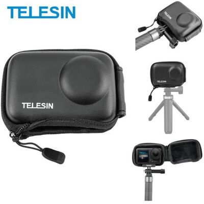 AFAITH TELESIN Mini Étui de Transport en EVA Pochette à Fermeture Éclair Semi-Ouverte pour DJI Osmo Action 5 Pro/4/3 Noir - Publicité AFAITH TELESIN Mini Étui de Transport en EVA Pochette à Fermeture Éclair Semi-Ouverte pour DJI Osmo Action 5 Pro/4/3 Noir - Publicité