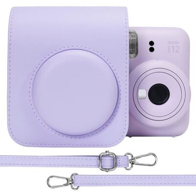 ALFOYU PU Housse de Protection en Cuir pour Fujifilm instax Mini 12/11 Instant Film Camera Sac de Voyage avec bandoulière réglable Violet - Publicité ALFOYU PU Housse de Protection en Cuir pour Fujifilm instax Mini 12/11 Instant Film Camera Sac de Voyage avec bandoulière réglable Violet - Publicité