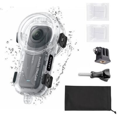 AFAITH Étui de plongée invisible étanche jusquà 60 m pour Insta360 X5 idéal pour la plongée sous-marine et la prise de vue aquatique Blanc - Publicité AFAITH Étui de plongée invisible étanche jusquà 60 m pour Insta360 X5 idéal pour la plongée sous-marine et la prise de vue aquatique Blanc - Publicité