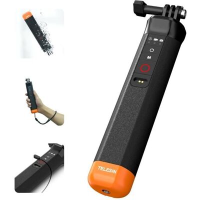 TELESIN Selfie Stick Flottant Poignée étanche avec télécommande Bluetooth pour GoPro Hero 13 12 11 10 9 8 Black caméras daction Noir - Publicité TELESIN Selfie Stick Flottant Poignée étanche avec télécommande Bluetooth pour GoPro Hero 13 12 11 10 9 8 Black caméras daction Noir - Publicité