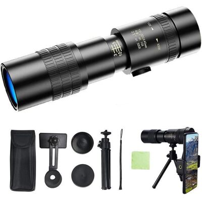 RUMOCOVO Télescope Monoculaire Monoculaire Puissant rofessionnel 4K 10-300X 40mm Super Téléobjectif Zoom Monoculaire Portable Télescop Noir - Publicité RUMOCOVO Télescope Monoculaire Monoculaire Puissant rofessionnel 4K 10-300X 40mm Super Téléobjectif Zoom Monoculaire Portable Télescop Noir - Publicité
