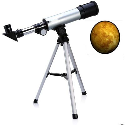 JOULLI Télescope Astronomique Télescope Monoculaire Zoom HD 360X50 mm avec Trépied Espace Réfracteur Astronomique pour Enfant Débutant Noir - Publicité JOULLI Télescope Astronomique Télescope Monoculaire Zoom HD 360X50 mm avec Trépied Espace Réfracteur Astronomique pour Enfant Débutant Noir - Publicité