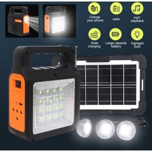 WELAN Kit de stockage dénergie durgence pour groupe électrogène à panneau solaire portable avec chargeur USB à 3 lumières LED - Publicité WELAN Kit de stockage dénergie durgence pour groupe électrogène à panneau solaire portable avec chargeur USB à 3 lumières LED - Publicité