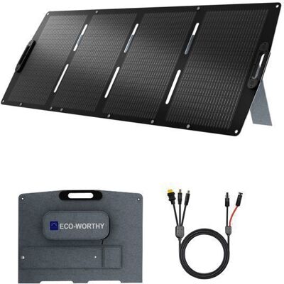 ECO-WORTHY Panneau Solaire Portable 200W Mono Panneau Solaire Pliable Haute Efficacité Pour station dénergie camping-car - Publicité ECO-WORTHY Panneau Solaire Portable 200W Mono Panneau Solaire Pliable Haute Efficacité Pour station dénergie camping-car - Publicité