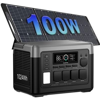 OUKITEL P1000 Plus 1024Wh 1800W Station electrique portable LiFePO4 Station Électrique 11 Sorties Équipé Panneau Solaire 100W - Publicité OUKITEL P1000 Plus 1024Wh 1800W Station electrique portable LiFePO4 Station Électrique 11 Sorties Équipé Panneau Solaire 100W - Publicité