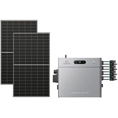 Zendure SolarFlow 2400 Pro - Batterie Solaire 2400W 2 4-16 8kWh avec 500Wx2 Panneau Bifacial - Publicité Zendure SolarFlow 2400 Pro - Batterie Solaire 2400W 2 4-16 8kWh avec 500Wx2 Panneau Bifacial - Publicité