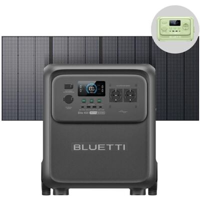 BLUETTI Elite 400 2 600 W Générateur Solaire 3 840 Wh avec 350W Panneau solaire pour Camping VoyageDomestiqueCamping-Car - Publicité BLUETTI Elite 400 2 600 W Générateur Solaire 3 840 Wh avec 350W Panneau solaire pour Camping VoyageDomestiqueCamping-Car - Publicité