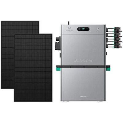 Zendure SolarFlow 2400 Pro - Batterie Solaire 2400W 2 4-16 8kWh avec AB3000L (2.88 kWh) avec 450Wx2 Panneau Bifacial - Publicité Zendure SolarFlow 2400 Pro - Batterie Solaire 2400W 2 4-16 8kWh avec AB3000L (2.88 kWh) avec 450Wx2 Panneau Bifacial - Publicité