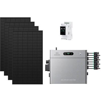 Zendure SolarFlow 2400 Pro - Batterie Solaire 2400W 24-168kWh avec Compteur intelligent 3CT avec 450Wx4 Panneau Bifacial - Publicité Zendure SolarFlow 2400 Pro - Batterie Solaire 2400W 24-168kWh avec Compteur intelligent 3CT avec 450Wx4 Panneau Bifacial - Publicité
