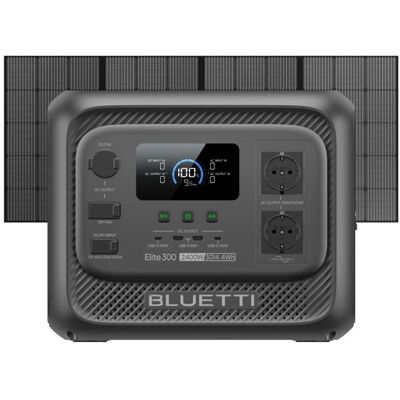BLUETTI Elite 300 3014.4 Wh Station électrique portable 2400 W Générateur Solaire avec 350W Panneau solaire Pour Camping Voyage - Publicité BLUETTI Elite 300 3014.4 Wh Station électrique portable 2400 W Générateur Solaire avec 350W Panneau solaire Pour Camping Voyage - Publicité