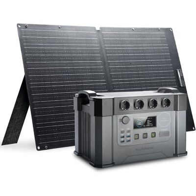 Centrale électrique portable ALLPOWERS S2000 Pro 2400W avec panneau solaire pliable de 100W générateur solaire à batterie de 1451Wh - Publicité Centrale électrique portable ALLPOWERS S2000 Pro 2400W avec panneau solaire pliable de 100W générateur solaire à batterie de 1451Wh - Publicité