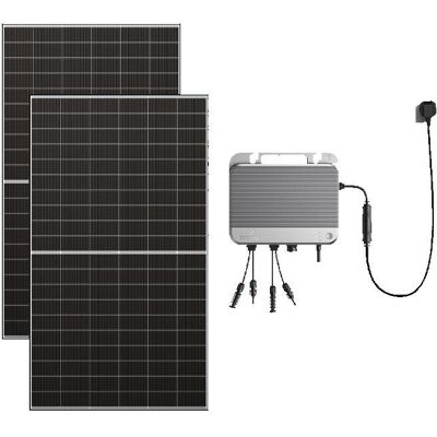 Kit solaire Zendure SolarFlow 800 – 2 panneaux bifaciaux 500W + micro-onduleur 800W (MPPT 1200W 96%) - Publicité Kit solaire Zendure SolarFlow 800 – 2 panneaux bifaciaux 500W + micro-onduleur 800W (MPPT 1200W 96%) - Publicité