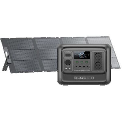 BLUETTI Elite 100 V2 Générateur Électrique Solaire 1024Wh & 1800W avec 200W Panneau solaire Pour Camping Voyage Panne de Courant - Publicité BLUETTI Elite 100 V2 Générateur Électrique Solaire 1024Wh & 1800W avec 200W Panneau solaire Pour Camping Voyage Panne de Courant - Publicité