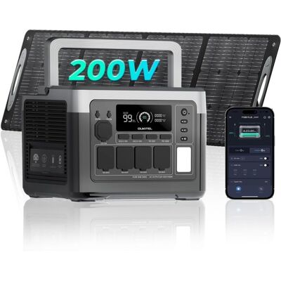 Station electrique portable OUKITEL P1000E Plus 1024Wh 1800W batterie LiFePO4 panneau solaire 200W camping - Publicité Station electrique portable OUKITEL P1000E Plus 1024Wh 1800W batterie LiFePO4 panneau solaire 200W camping - Publicité
