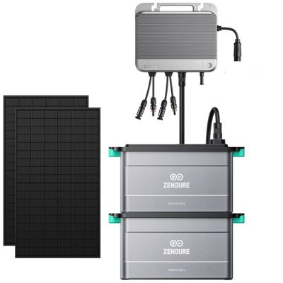 Zendure SolarFlow 800 - Micro-onduleur Hybride Intelligent 1200W MPPT Panneau Solaire Bi-Facial 1170W 2 Batteries AB2000L - Publicité Zendure SolarFlow 800 - Micro-onduleur Hybride Intelligent 1200W MPPT Panneau Solaire Bi-Facial 1170W 2 Batteries AB2000L - Publicité