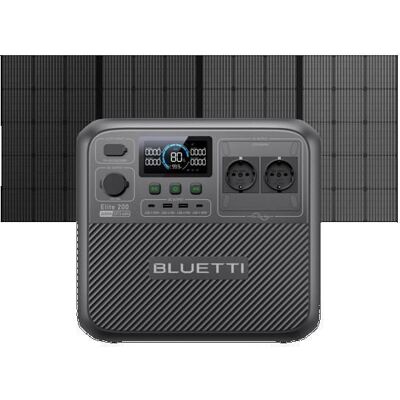 BLUETTI Elite 200 V2 Générateur Solaire 20736Wh 2600 W avec 350W Panneau solaire pour Voyage Domestique Camping-Car - Publicité BLUETTI Elite 200 V2 Générateur Solaire 20736Wh 2600 W avec 350W Panneau solaire pour Voyage Domestique Camping-Car - Publicité