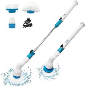 DREAMINGBOX Brosse de nettoyage électrique recharge sans fil avec 3 têtes de brosse remplaçables pour la salle de bain cuisine voiture Blanc - Publicité DREAMINGBOX Brosse de nettoyage électrique recharge sans fil avec 3 têtes de brosse remplaçables pour la salle de bain cuisine voiture Blanc - Publicité