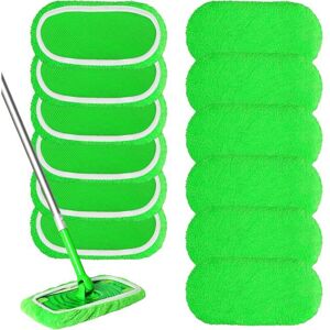 12 Pièces Chiffons de Nettoyage pour Swiffer Sweeper 25.4x11.5 cm Lavables Mop de Chiffons de Rechange en Microfibre Serpillière - Publicité 12 Pièces Chiffons de Nettoyage pour Swiffer Sweeper 25.4x11.5 cm Lavables Mop de Chiffons de Rechange en Microfibre Serpillière - Publicité