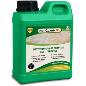GUARD INDUSTRIE Nettoyant Laitances Ciment Trace Blanche Joint- Net Guard FC - Fin de Chantier - Formule Végétale-10 Min-Toute Pierre 1L - Publicité GUARD INDUSTRIE Nettoyant Laitances Ciment Trace Blanche Joint- Net Guard FC - Fin de Chantier - Formule Végétale-10 Min-Toute Pierre 1L - Publicité