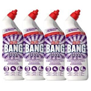 CILLIT BANG Lot de 4 Gels WC Nettoyant Surpuissant Javel - 750 ml - Publicité CILLIT BANG Lot de 4 Gels WC Nettoyant Surpuissant Javel - 750 ml - Publicité