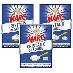 ST MARC Lot de 3 Cristaux de Soude Nettoyant Multi-Usage 100% dOrigine Naturelle 680 g - Publicité ST MARC Lot de 3 Cristaux de Soude Nettoyant Multi-Usage 100% dOrigine Naturelle 680 g - Publicité