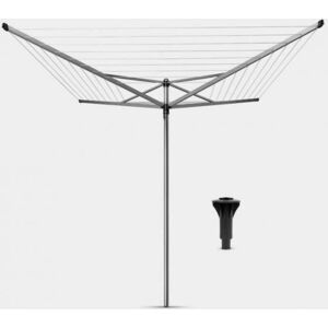 BRABANTIA - Séchoir Topspinner 40 mètres avec Douille plastique diamètre 45mm Gris - Publicité BRABANTIA - Séchoir Topspinner 40 mètres avec Douille plastique diamètre 45mm Gris - Publicité