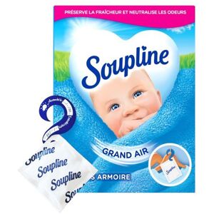 SOUPLINE Sachets Armoire Rafraîchissants Parfum Air Frais Désodorise et Parfume 1 Boîte de 3 Sachets (Lot de 3) - Publicité SOUPLINE Sachets Armoire Rafraîchissants Parfum Air Frais Désodorise et Parfume 1 Boîte de 3 Sachets (Lot de 3) - Publicité