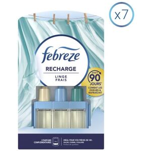 7 Recharges Linge Frais Pour Desodorisant Electrique 20ml Febreze Smart - Publicité 7 Recharges Linge Frais Pour Desodorisant Electrique 20ml Febreze Smart - Publicité