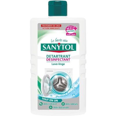 SANYTOL Détartrant désinfectant lave linge 250 ml - Publicité SANYTOL Détartrant désinfectant lave linge 250 ml - Publicité