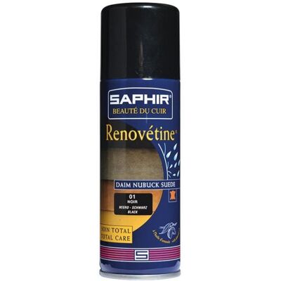SAPHIR Rénovétine nubuck daim - noir - 200 mL - Publicité SAPHIR Rénovétine nubuck daim - noir - 200 mL - Publicité